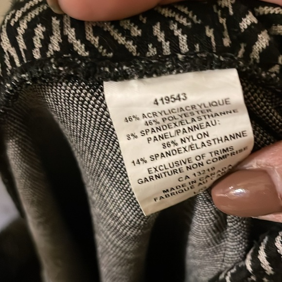 Lyse Spenard stretchy black and white pencil skirt 1990s y2k - Picture 5 of 6